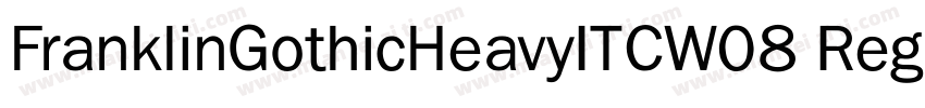 FranklinGothicHeavyITCW08 Regular字体转换